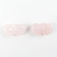 Rose Quartz Double Heart Shape Crystal Carving Free Form