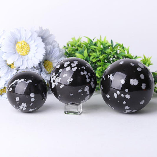 2.0"-4.0" Snowflake Stone Crystal Spheres Crystal wholesale suppliers