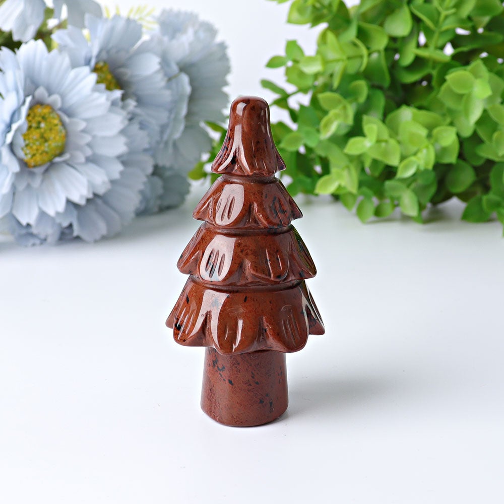 3" Fir Tree Crystal Carvings for Christmas Crystal wholesale suppliers