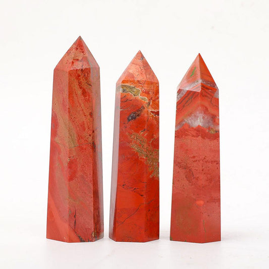 Set of 3 Red Jasper Points Crystal wholesale suppliers