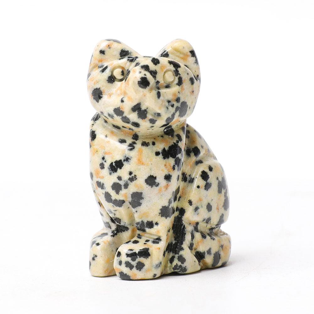 1.5" Dalmatian Cat Figurine Crystal Carvings Crystal wholesale suppliers