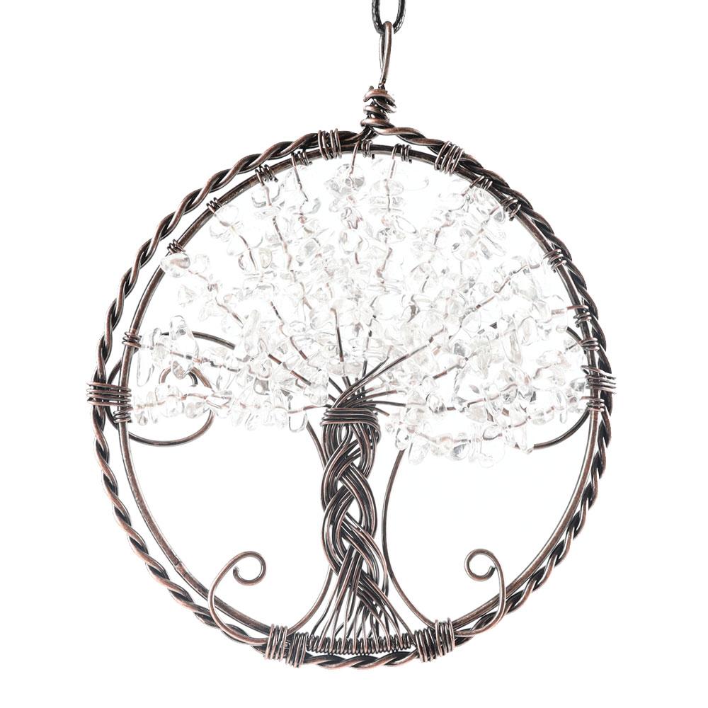 Healing Crystal Jewelry Tree of Life Wire Wrapped Pendant Crystal wholesale suppliers