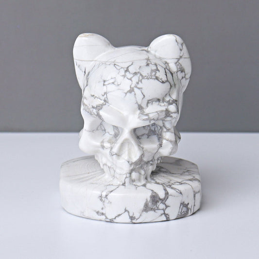 2.5" Howlite Skull Crystal Carvings Crystal wholesale suppliers