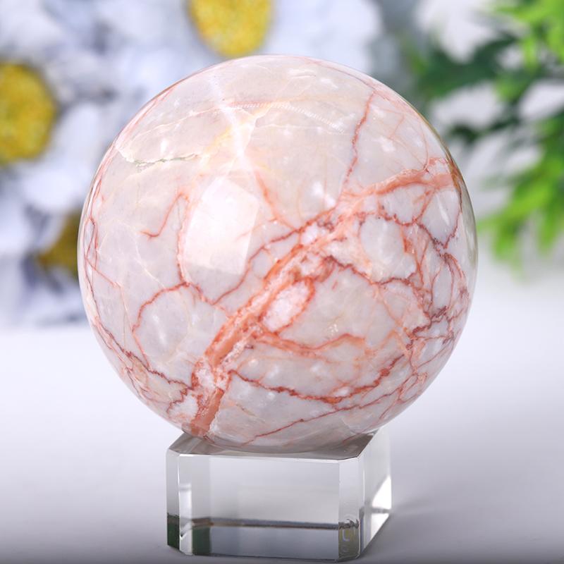 2.5"-4.5" Red Line Sphere Crystal wholesale suppliers