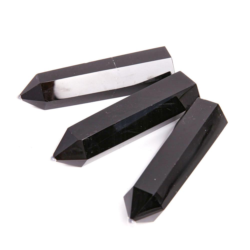 Set of 3 Black Obsidian Crystal Point Crystal wholesale suppliers