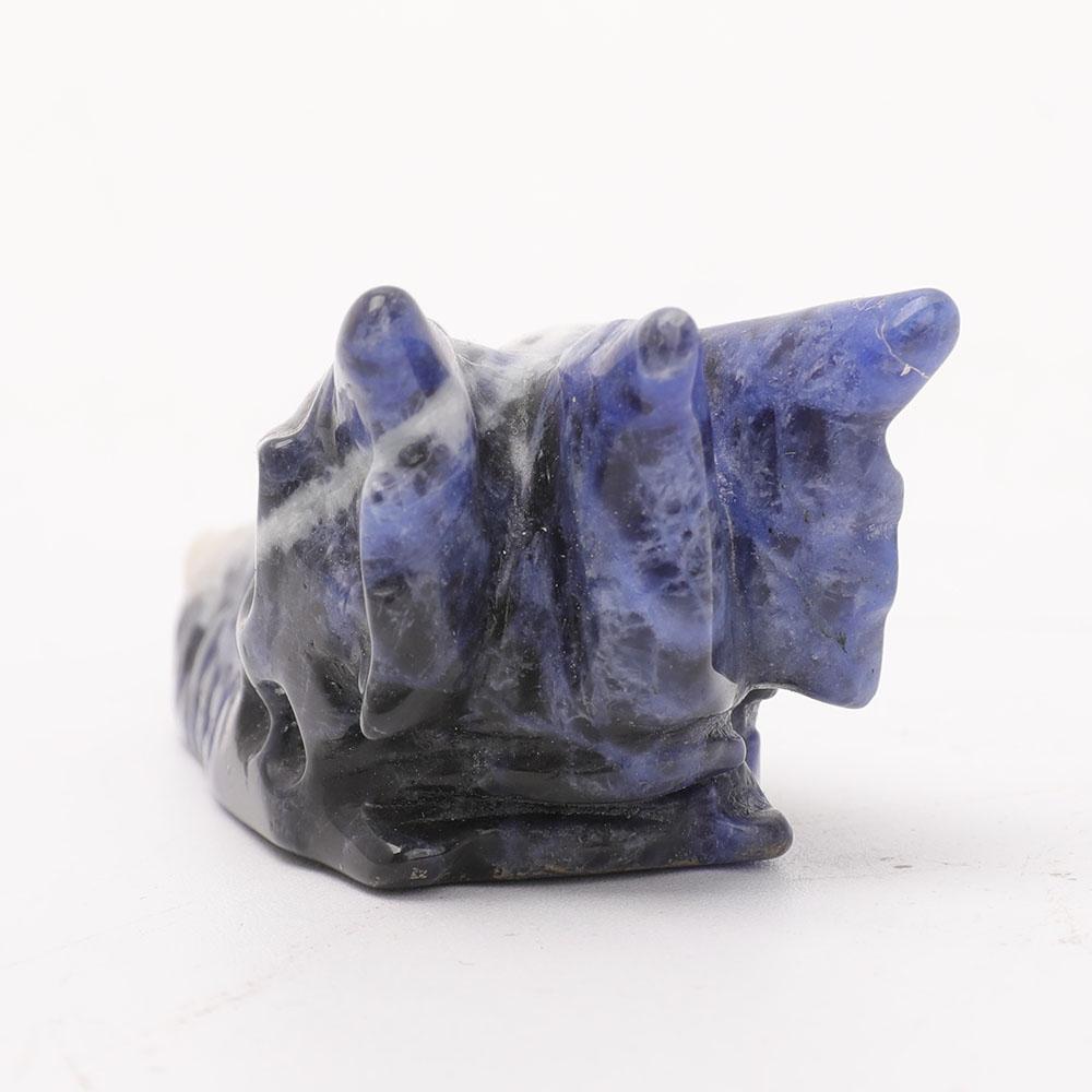 2.5" Sodalite Dragon Head Carvings