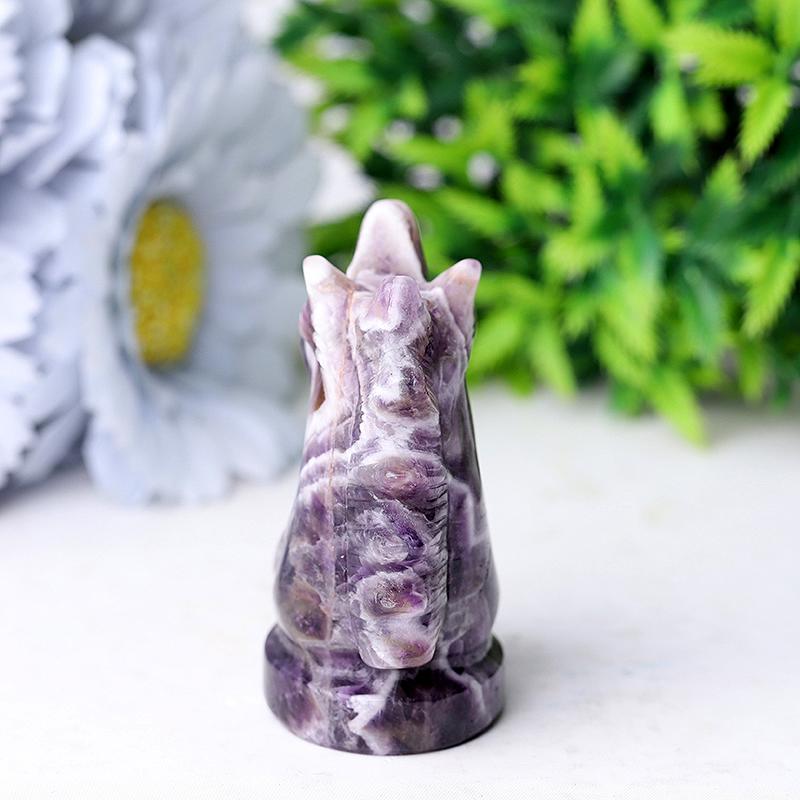 2.3" Dream Amethyst Unicorn Crystal Carvings Crystal wholesale suppliers