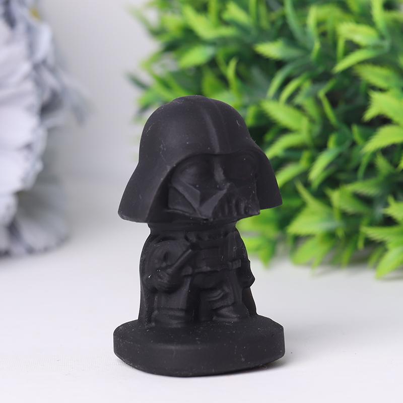 2.5" Black Obsidian Darth Vader Crystal Carvings Crystal wholesale suppliers