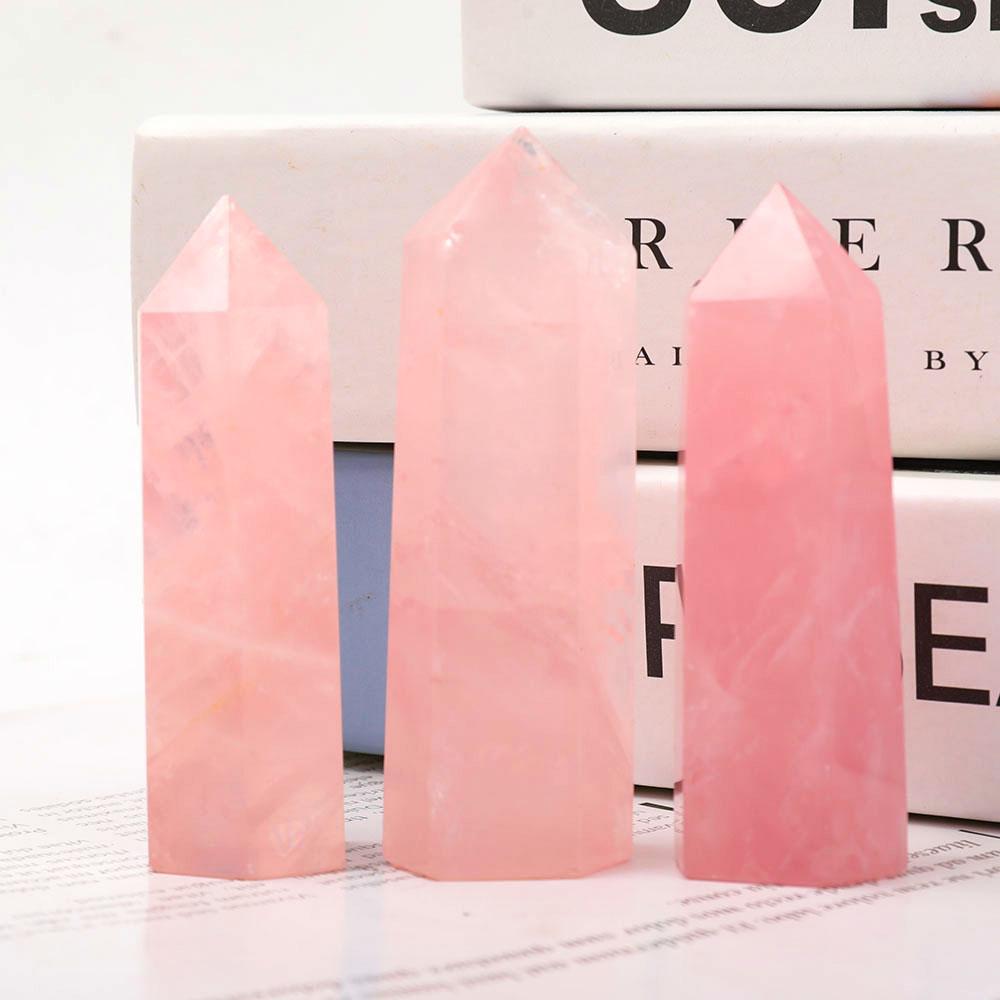 Set of 3 Rose Quartz Points Crystal wholesale suppliers