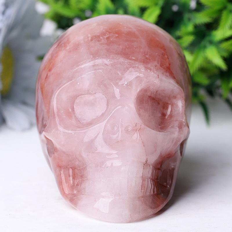 3.5" Fire Quartz Skull Crystal Carvings Crystal wholesale suppliers