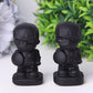 Black Obsidian American Captain Crystal Carvings Crystal wholesale suppliers