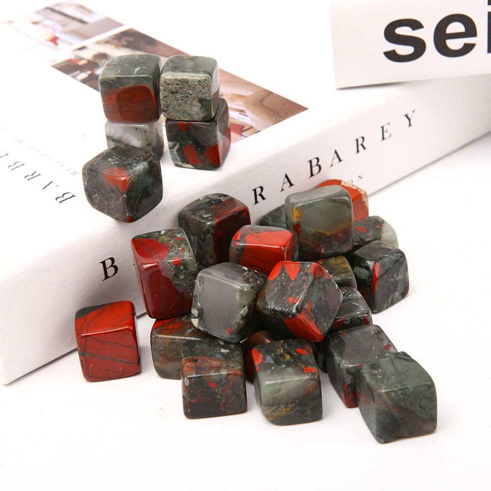 0.1kg Africa Blood Stone Cubes Crystal wholesale suppliers