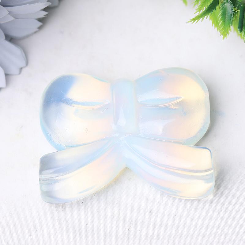 2.3" Bow-knot Crystal Carvings for Christmas Crystal wholesale suppliers