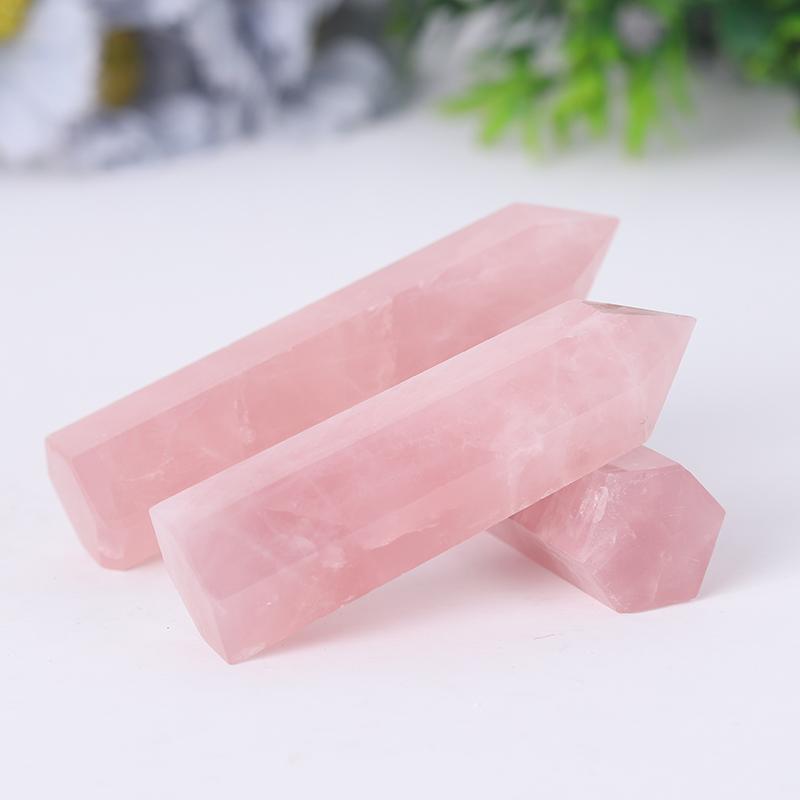 Natural Rose Quartz Point Healing Crystal Tower Crystal wholesale suppliers