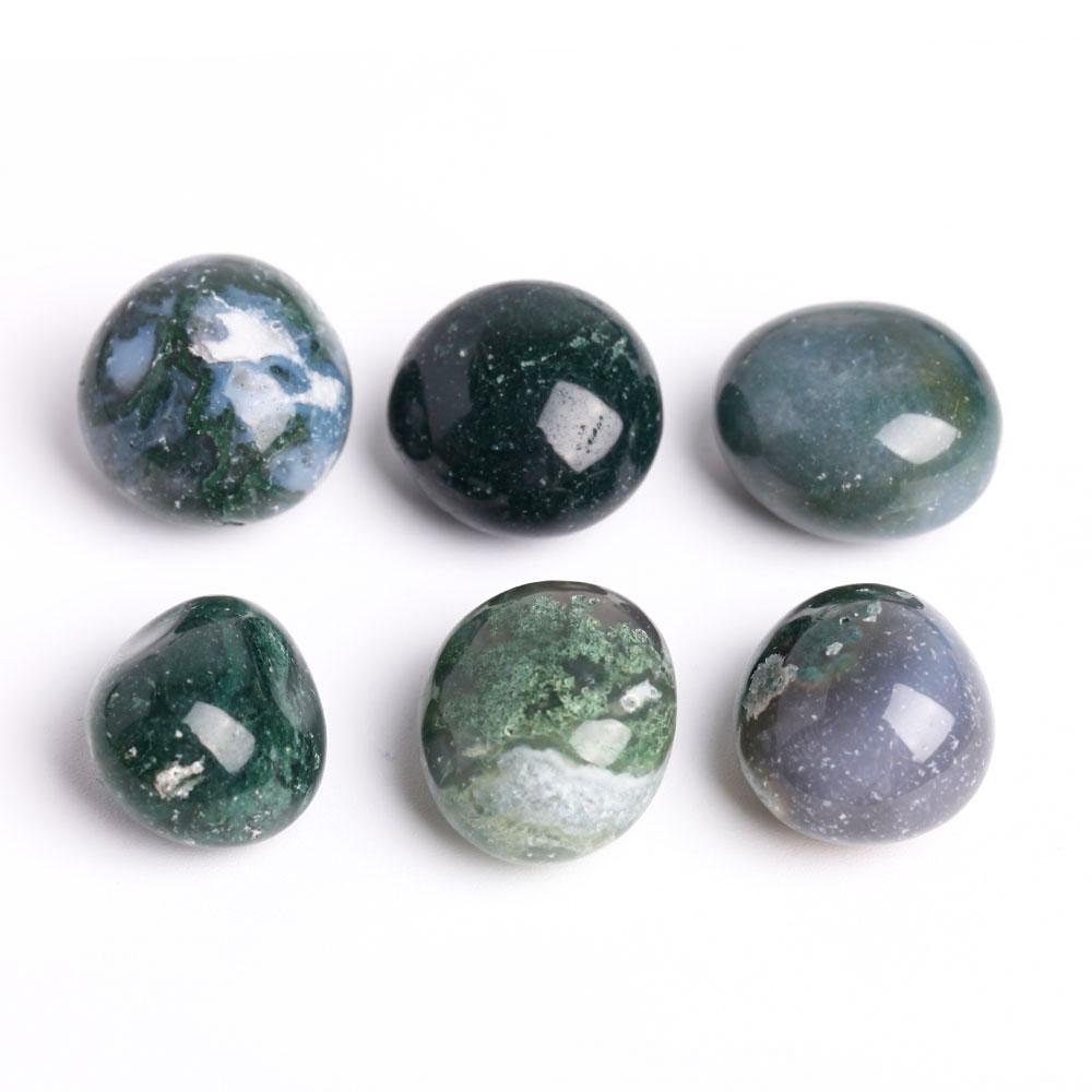 0.1kg Moss Agate Crystal Tumbles Crystal wholesale suppliers