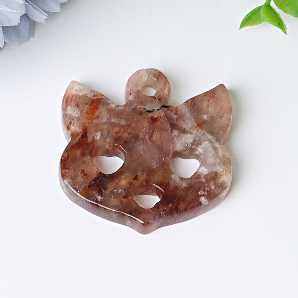 2" Fox Face Crystal Carvings Crystal wholesale suppliers