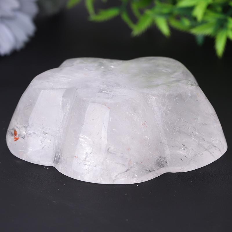 3.5" Clear Quartz Flower Shape Bowl Crystal Carvings Crystal wholesale suppliers