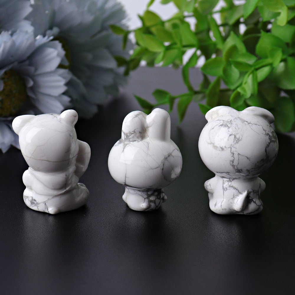 1.5" Howlite Animal Crystal Carvings Crystal wholesale suppliers