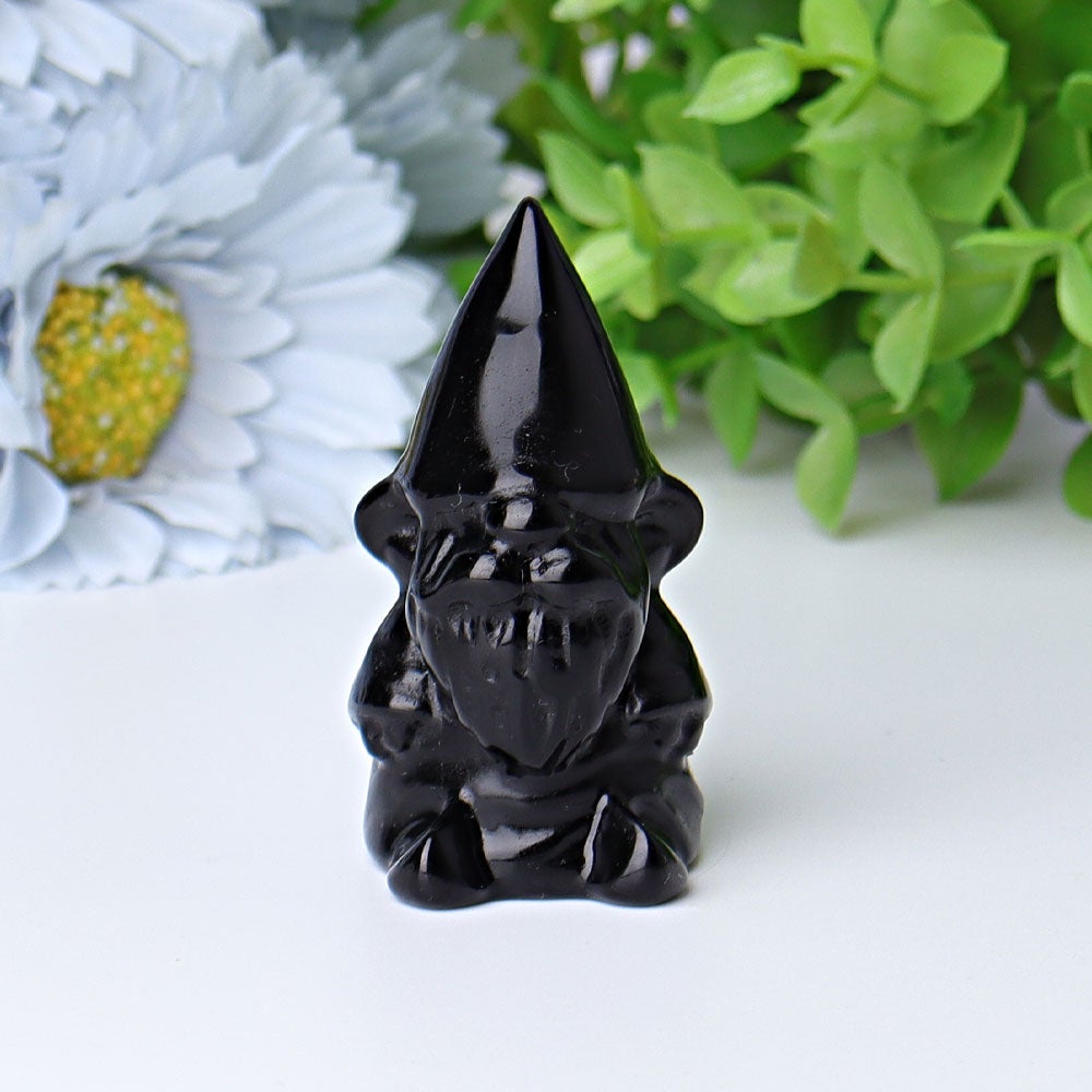 2.3" Black Obsidian Dwarf Crystal Carvings Crystal wholesale suppliers