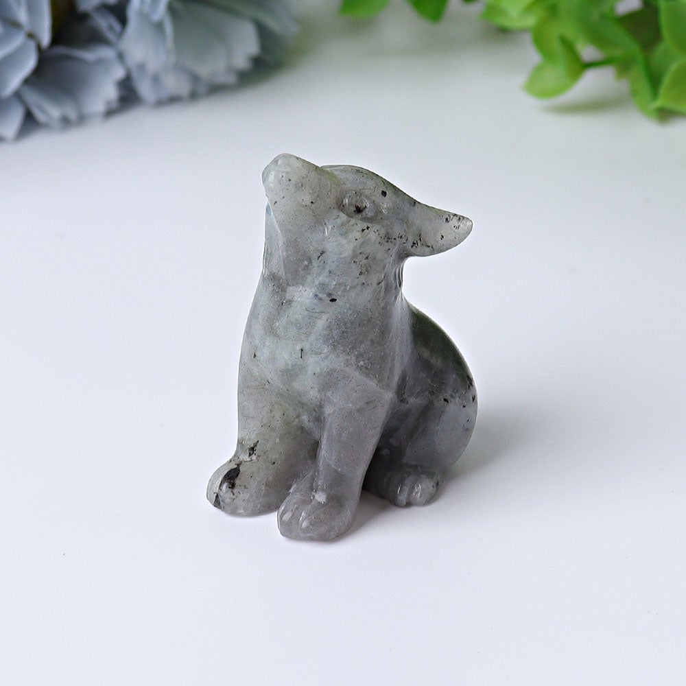 1.8" Wolf Crystal Carvings Crystal wholesale suppliers