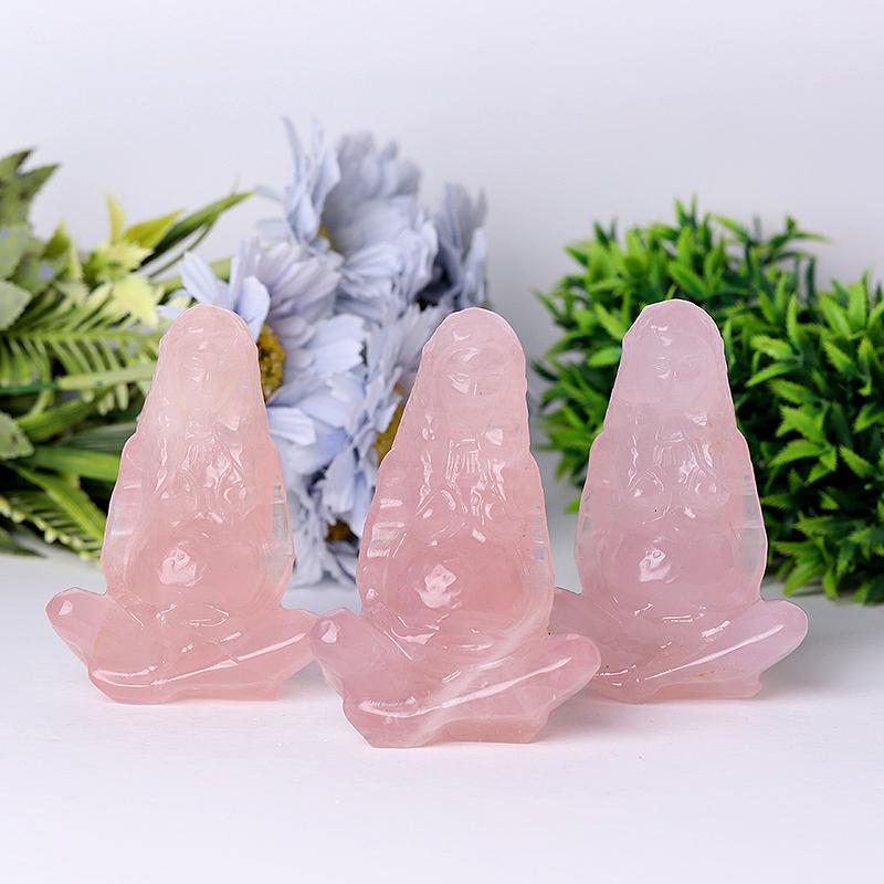 3.9" Rose Quartz Mother Earth Crystal Carvings Crystal wholesale suppliers