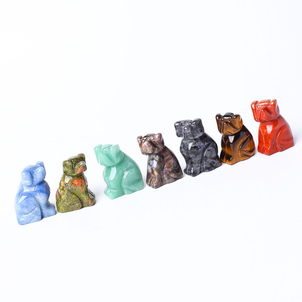 Hand Carved Polished Dog Figurine Crystal Carvings Crystal wholesale suppliers