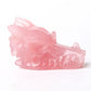 Rose Quartz Dragon Head Carving for Decoration Crystal wholesale suppliers