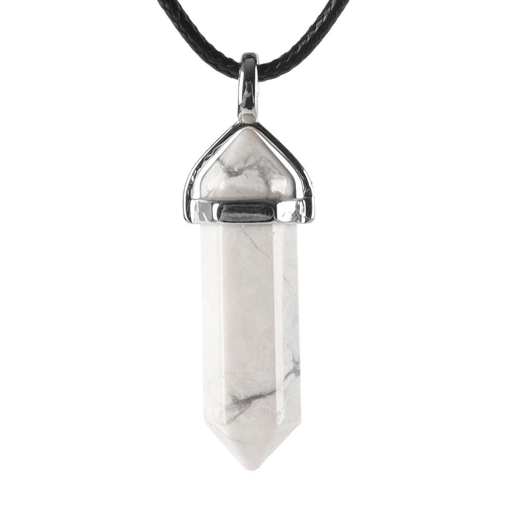 Natural Semi-Precious Gemstone Crystal Healing Hexagonal Point Chakra Pendant Crystal wholesale suppliers