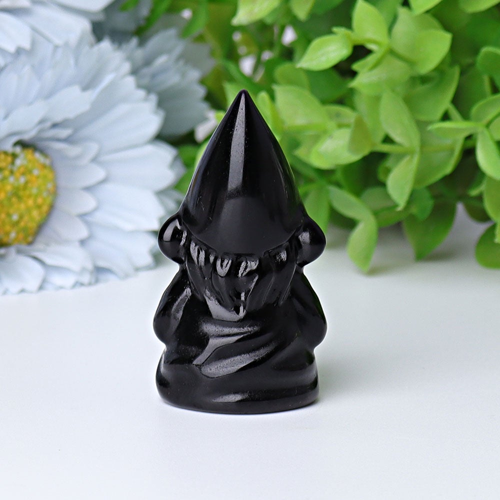 2.3" Black Obsidian Dwarf Crystal Carvings Crystal wholesale suppliers