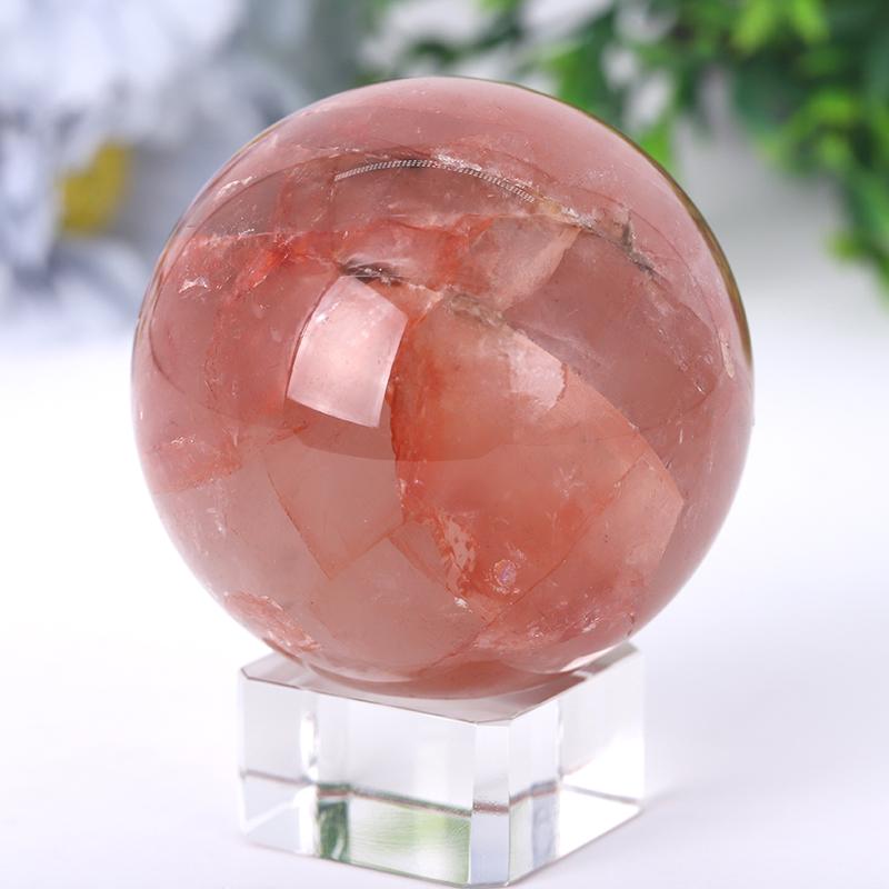 2.5“-4.5” Fire Quartz Sphere Crystal wholesale suppliers