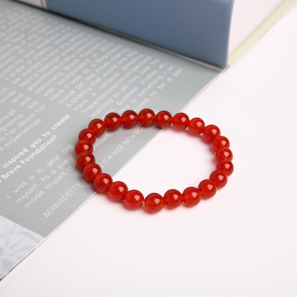 8mm Red Chalcedony Crystal Bracelet Crystal wholesale suppliers