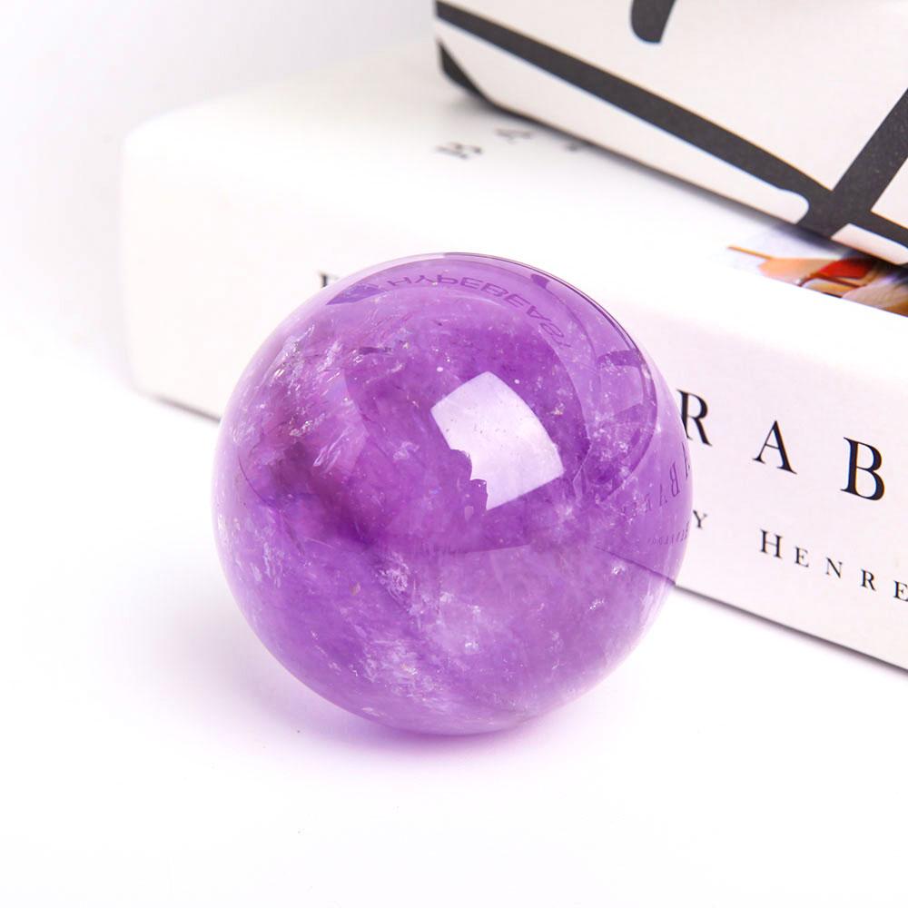 2.25” Natural Amethyst Crystal Sphere Crystal wholesale suppliers