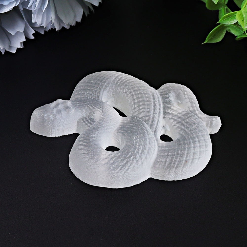 3.2" Selenite Snake Crystal Carvings Crystal wholesale suppliers