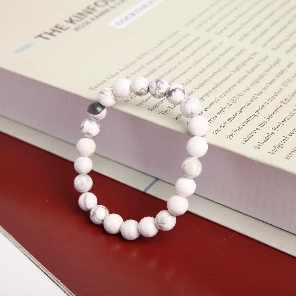 8mm Howlite Crystal Bracelet Crystal wholesale suppliers