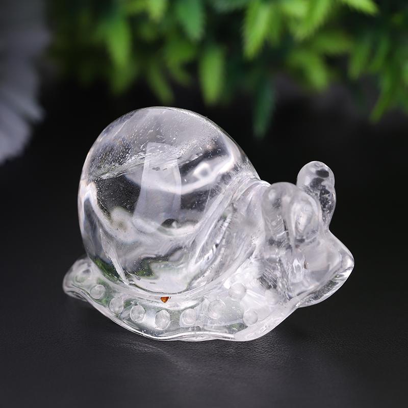 3" Clear Quartz Snail Crystal Carvings Crystal wholesale suppliers