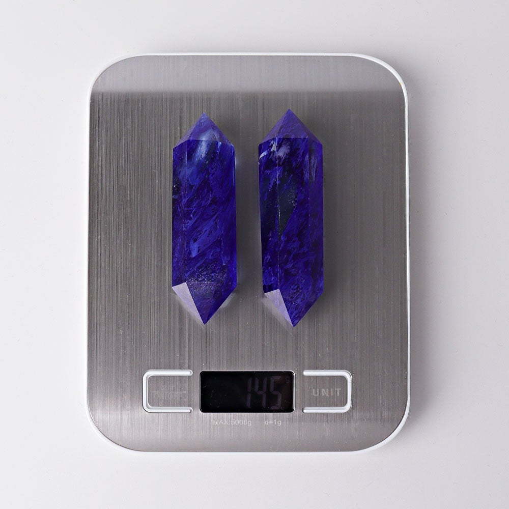 3.5"-4.0" Blue Smelting Double Terminated Crystal Points Crystal wholesale suppliers