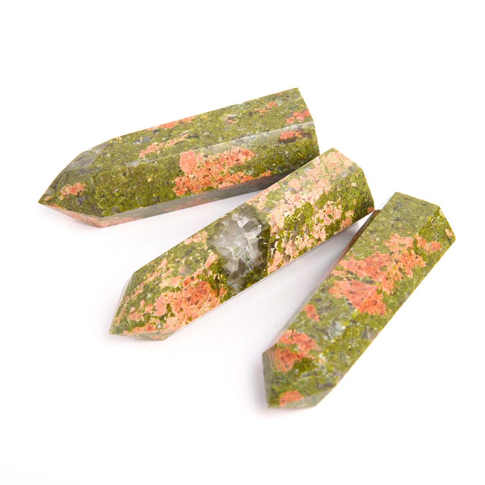 Set of 3 Unakite Crystal Point Crystal wholesale suppliers