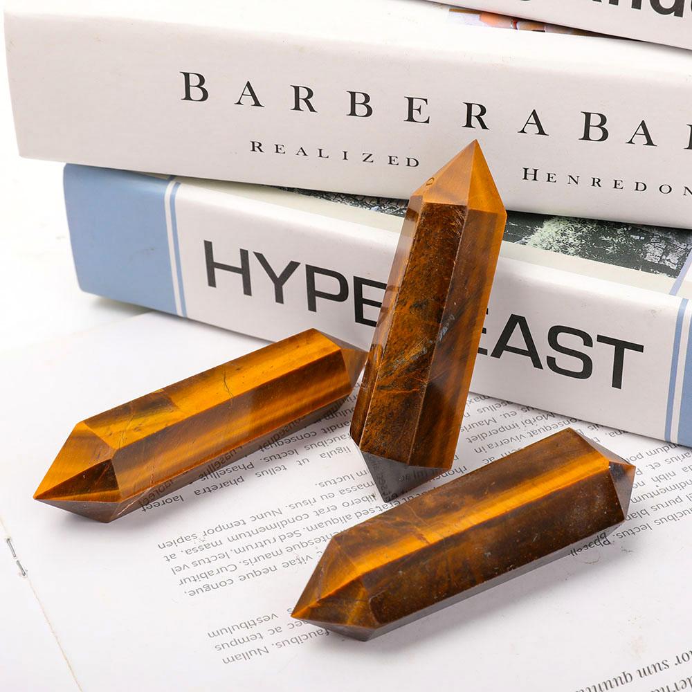 Tiger Eye Double Terminated Points Crystal wholesale suppliers