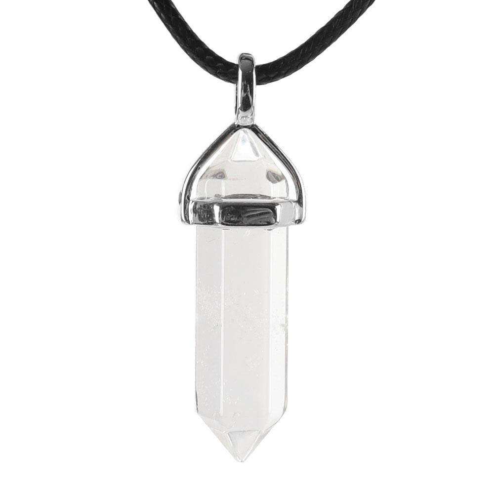 Natural Semi-Precious Gemstone Crystal Healing Hexagonal Point Chakra Pendant Crystal wholesale suppliers