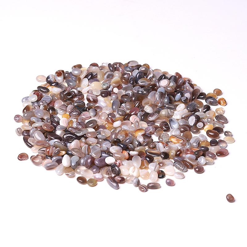 0.1kg Different Size Natural Banded Agate Chips Crystal Chips for Decoration Crystal wholesale suppliers