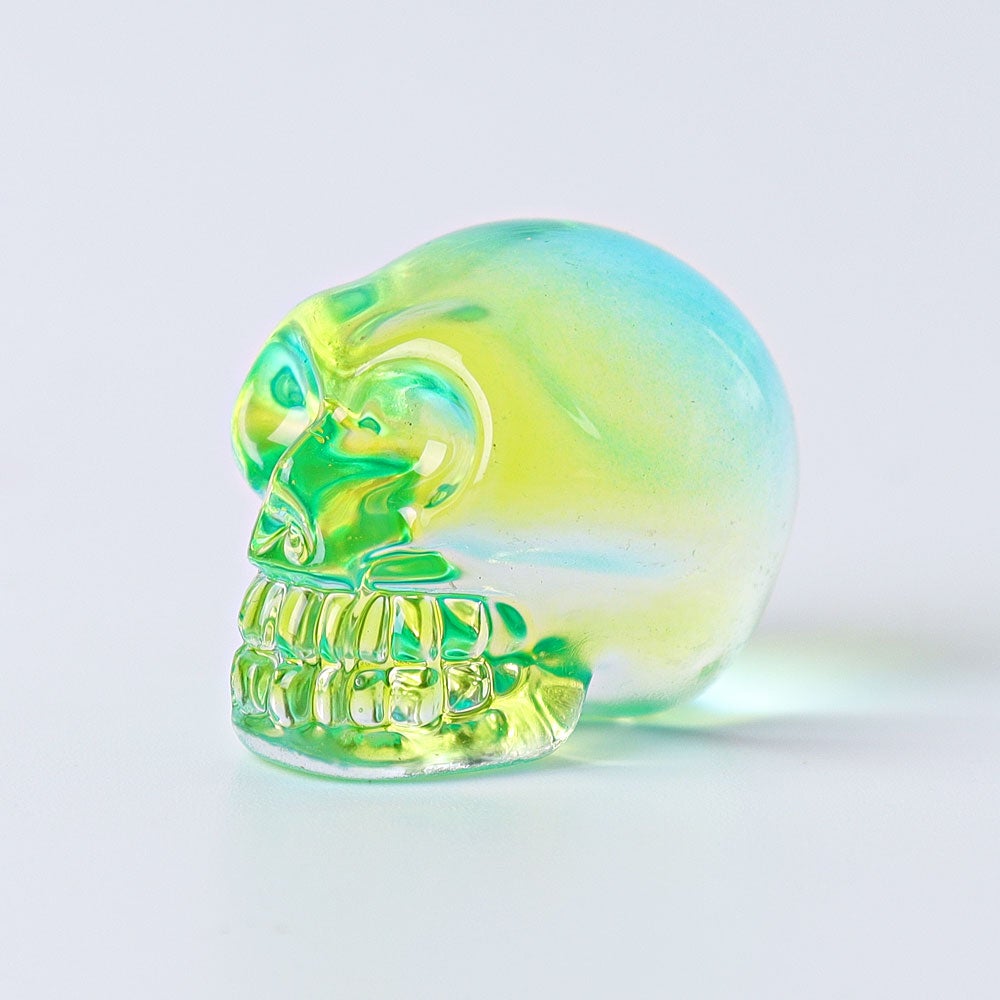 1" Aura Skull  Angel Crystal Carvings （Random sending color） Crystal wholesale suppliers