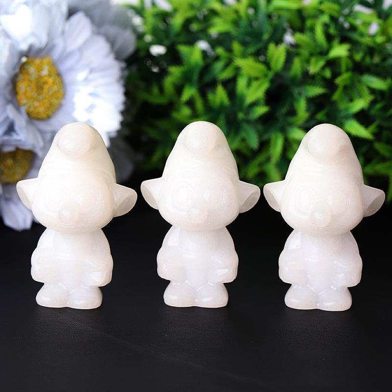 2.6" White Jade The Smurfs Crystal Carvings Crystal wholesale suppliers