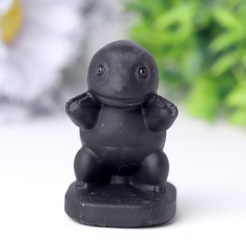 Black Obsidian Squirtle Crystal Carvings Crystal wholesale suppliers