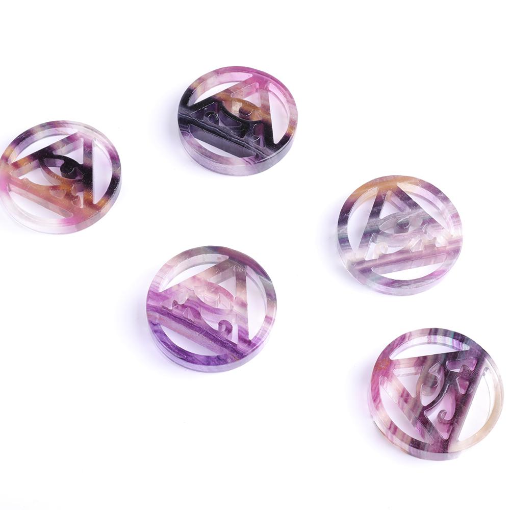 Rainbow Fluorite Horus Eye Carving Crystal wholesale suppliers