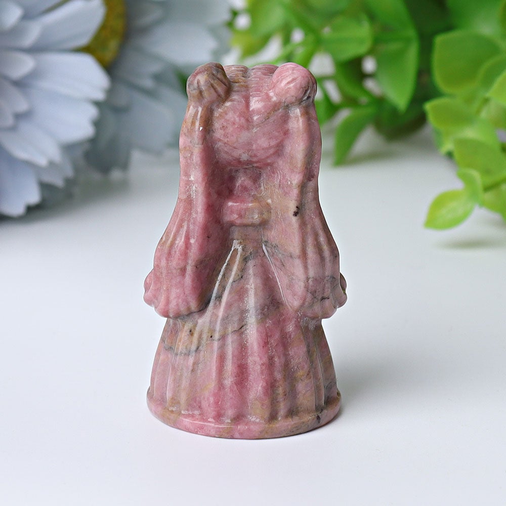 2.3" Rhodonite Princess Serenity Crystal Carvings Crystal wholesale suppliers