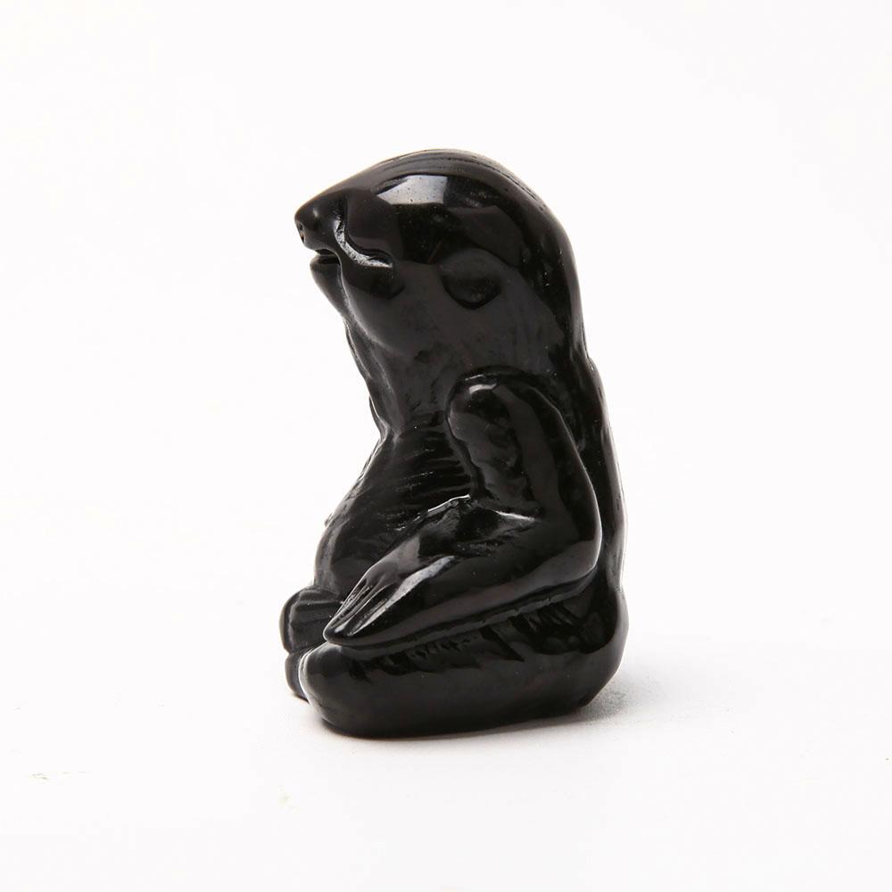Black Obsidian Hand Carved Sloth Crystal wholesale suppliers