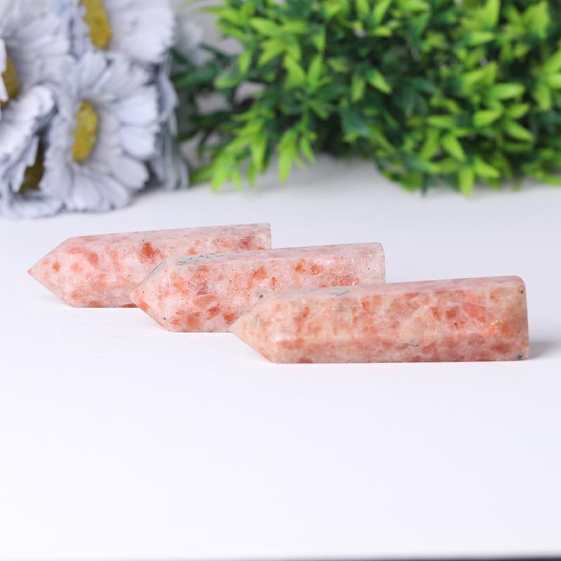 Wholesale High Quality Healing Crystal Stone Gold Sunstone Point for Decoration Crystal wholesale suppliers