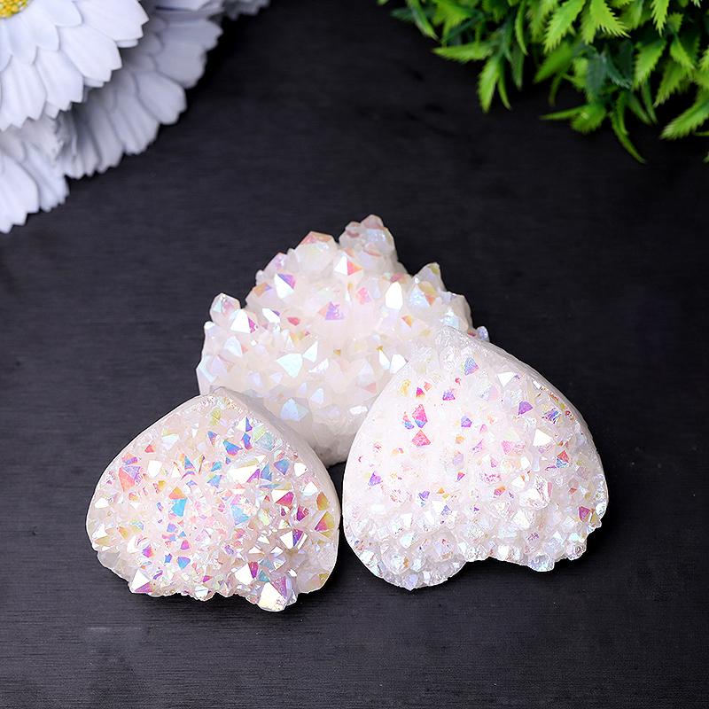 2" Aura Cluster Heart Shape Crystal Carvings Crystal wholesale suppliers