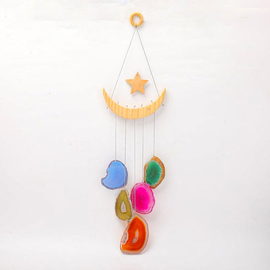 Agate Colorful Wind Chimes Hanging Ornament Crystal wholesale suppliers