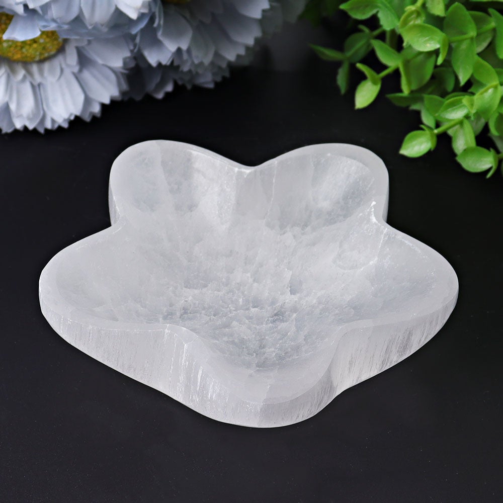 4" Flower Shape Selenite Bowl Crystal wholesale suppliers